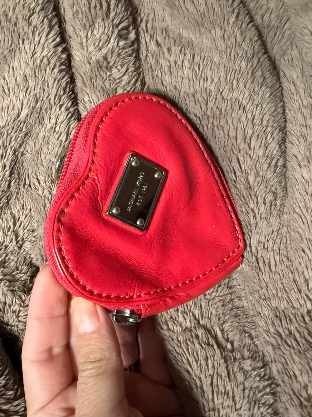 kate spade Red Heart Zip Coin Pouch